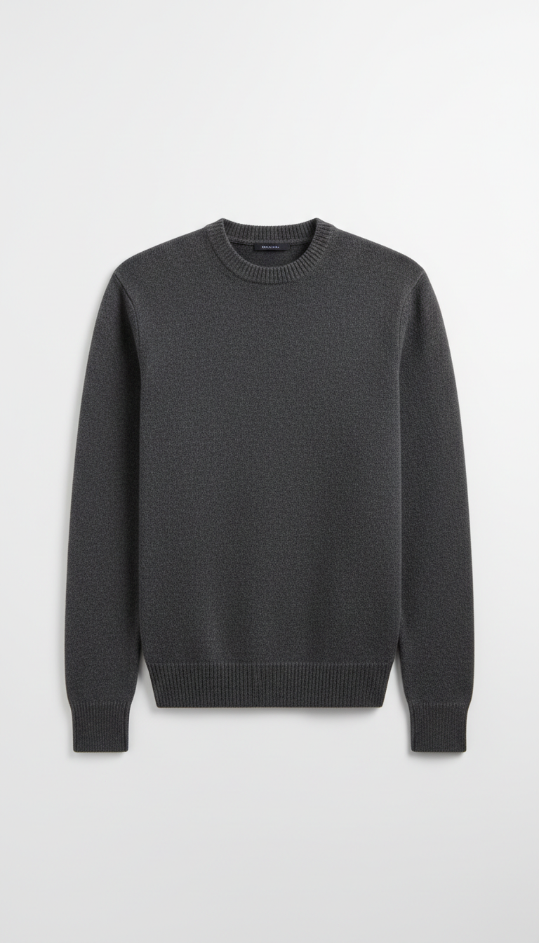Merino Knit Crewneck Sweater